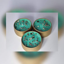 Load image into Gallery viewer, Green Prosperity Candles Infused with Cinnamon